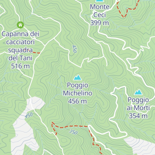 Map of Poggio Michelino