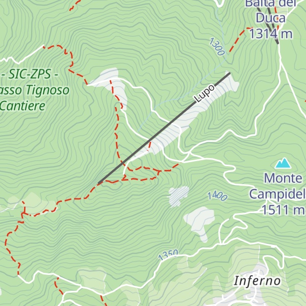 Map of Baita del Lupo