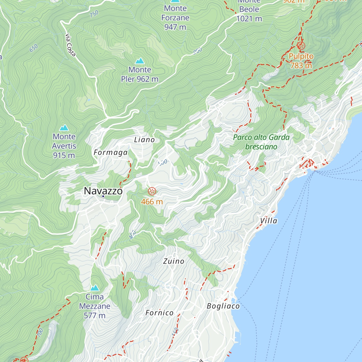 Lefay Resort map