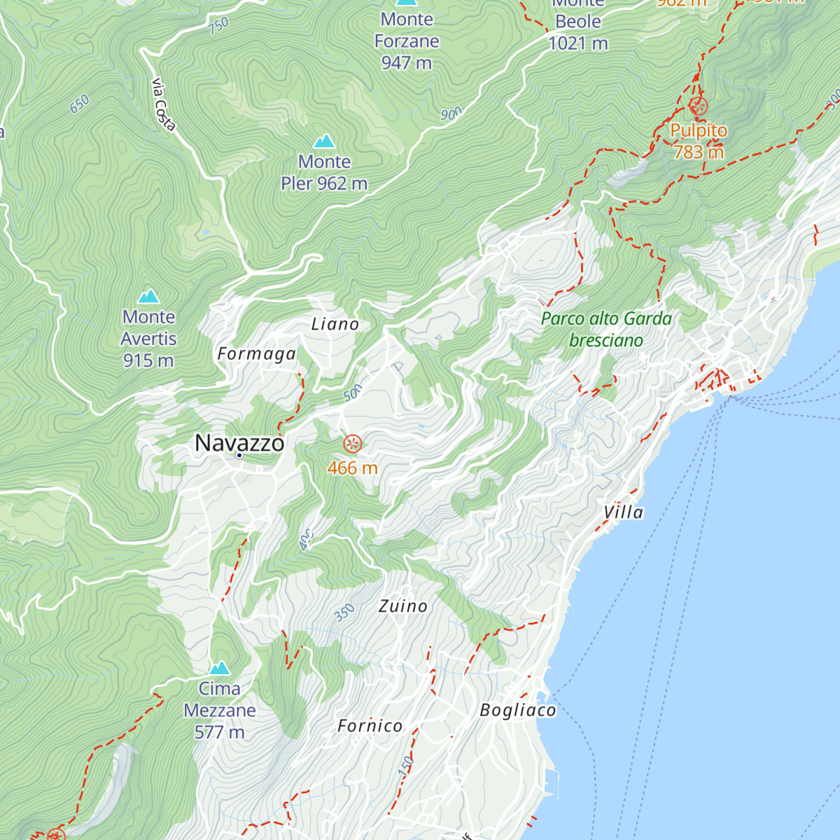 Lefay Resort map