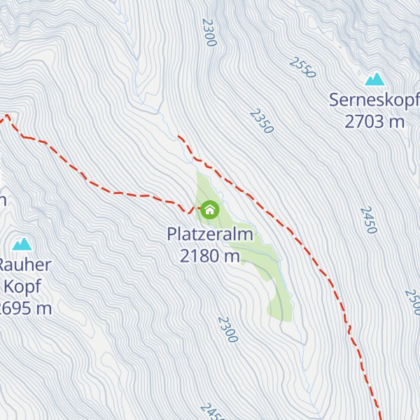 Map of Platzeralm