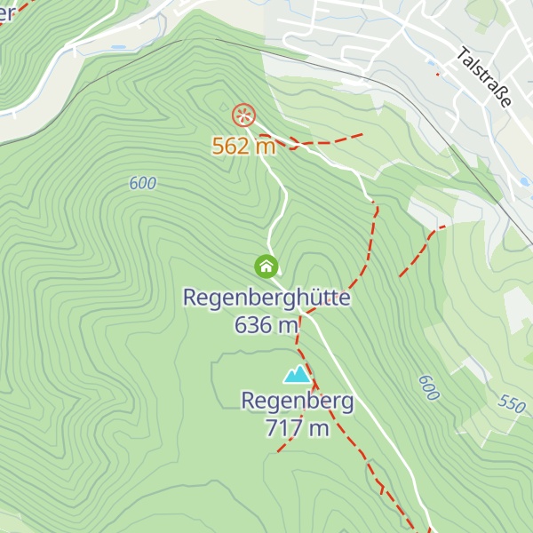 Map of Regenberghütte
