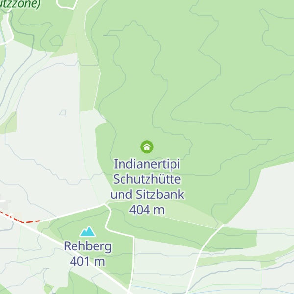Map of Indianertipi Schutzhütte und Sitzbank