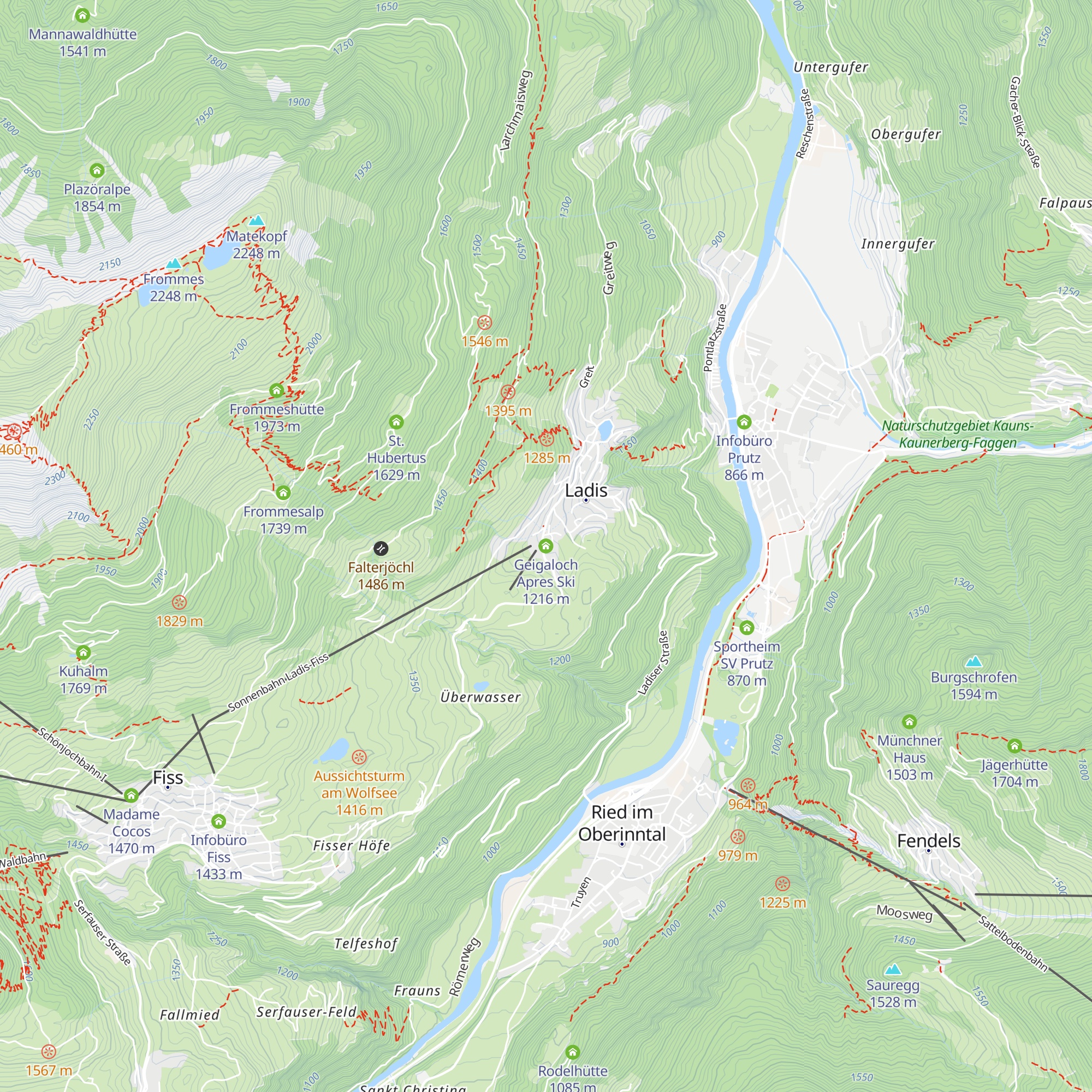 Geigaloch Apres Ski map