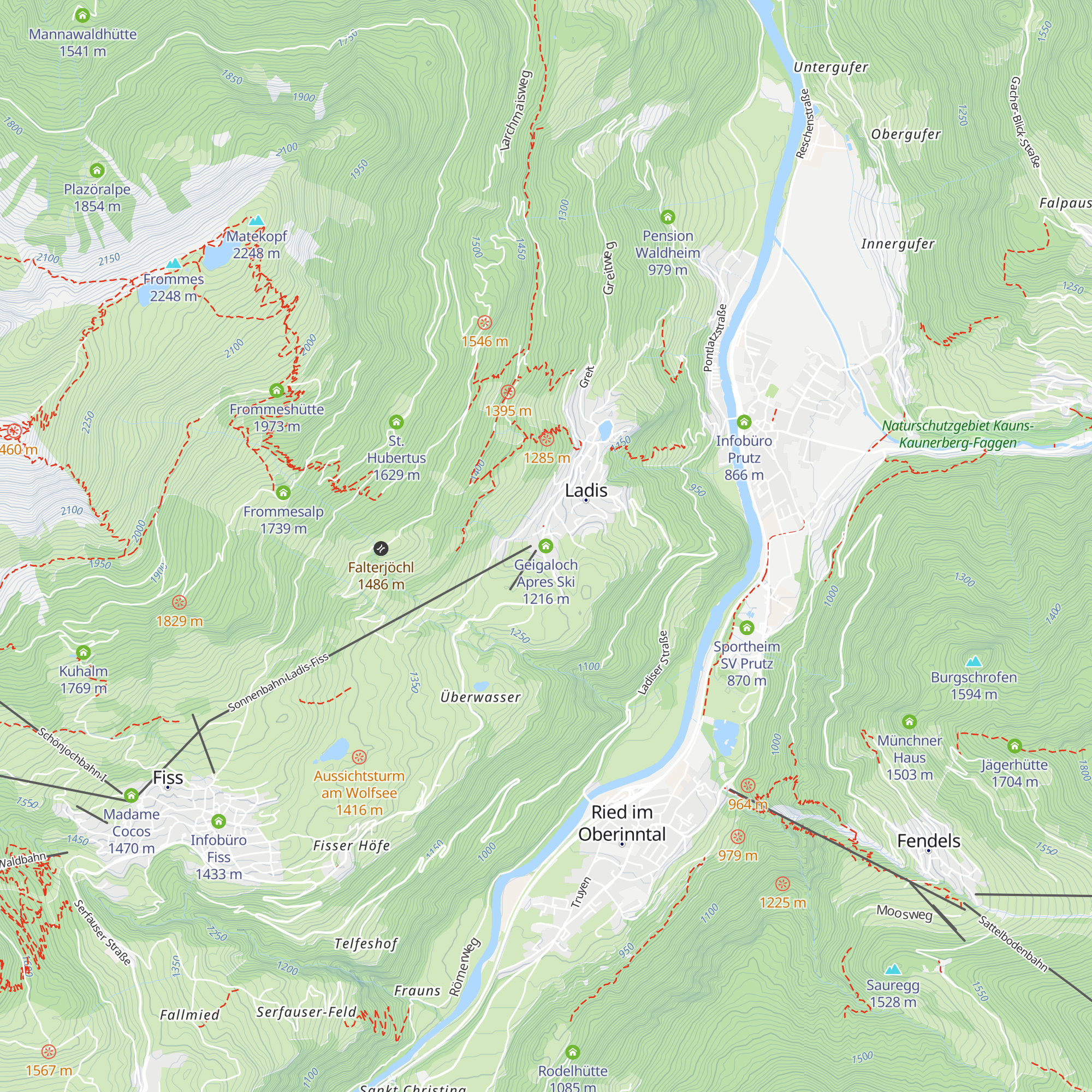 Geigaloch Apres Ski map