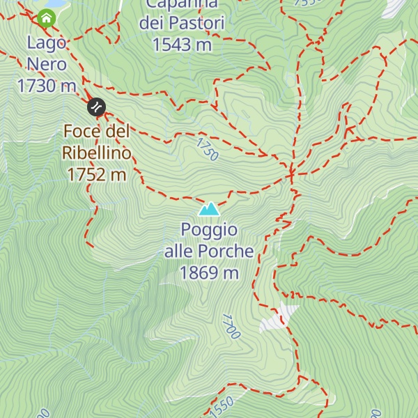 Map of Poggio alle Porche