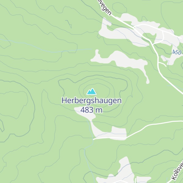 Map of Herbergshaugen