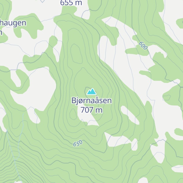 Map of Bjørnaåsen