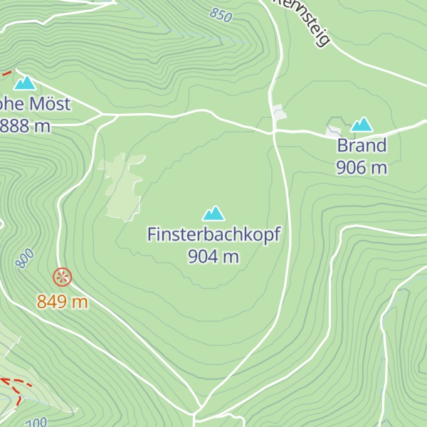 Map of Finsterbachkopf