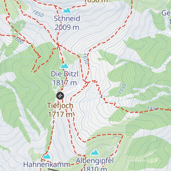 Map of Lechaschauer Alpe