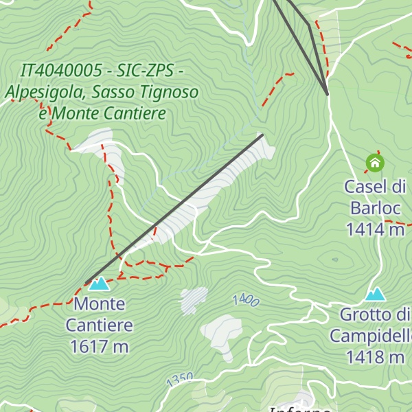Map of Baita delle Campane