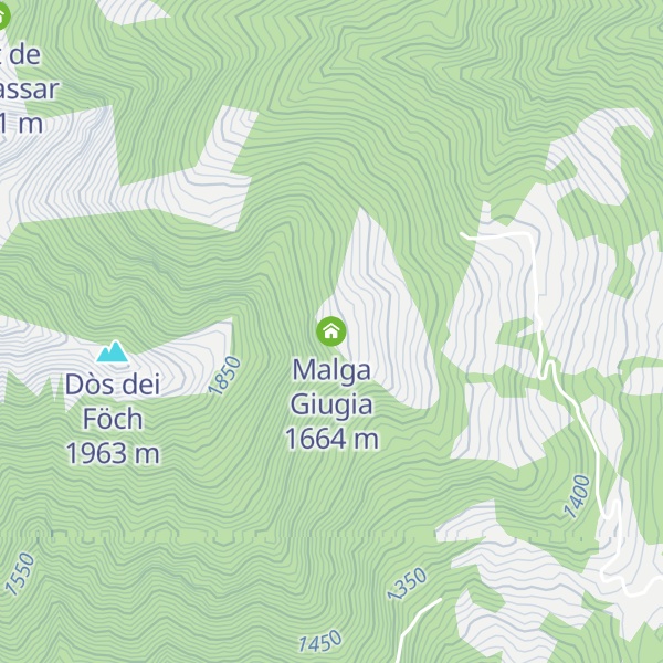 Map of Malga Giugia