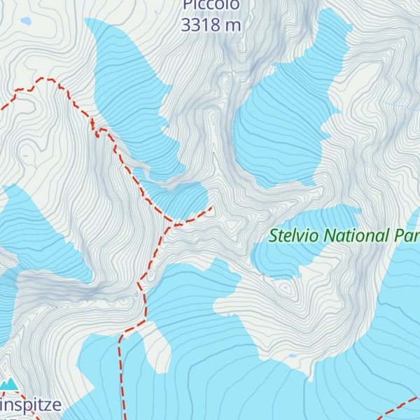 Map of Hohe Angelusspitze - L'Angelo Grande