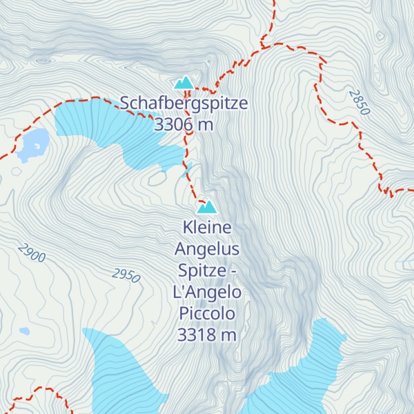 Map of Kleine Angelus Spitze - L'Angelo Piccolo