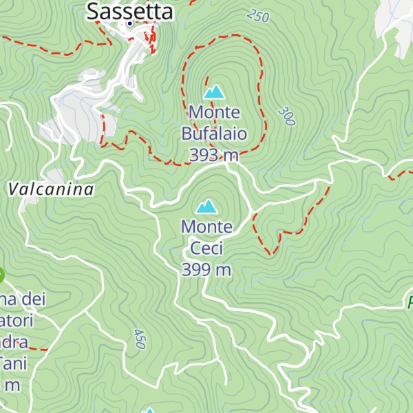 Map of Monte Ceci