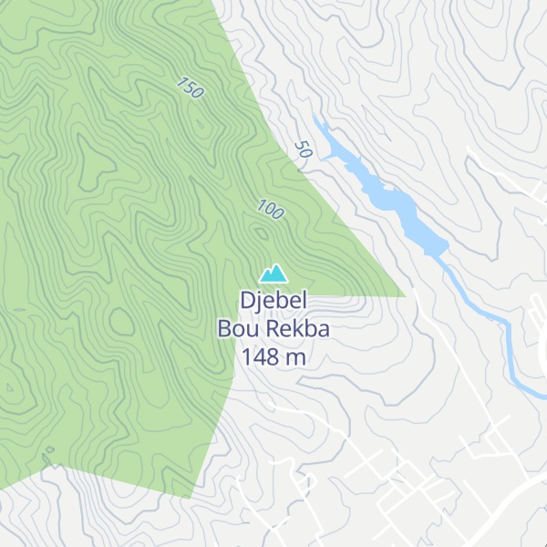 Map of Djebel Bou Rekba