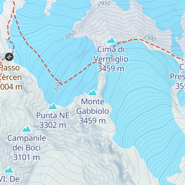Map of Monte Gabbiolo