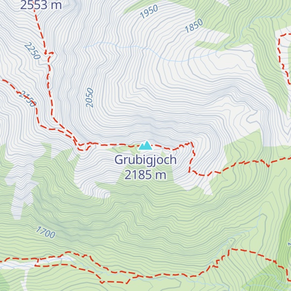 Map of Grubigjoch