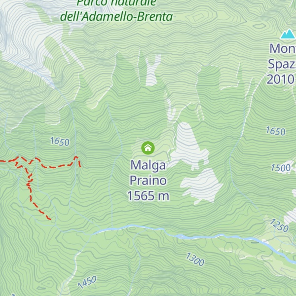 Map of Malga Praino
