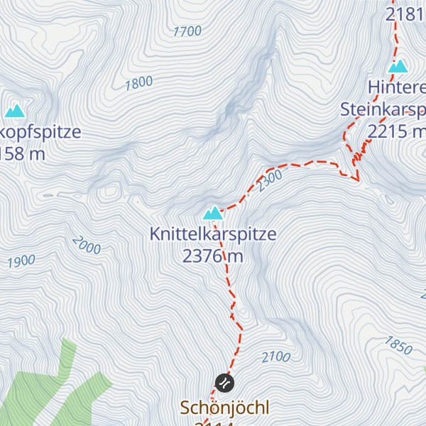 Map of Knittelkarspitze