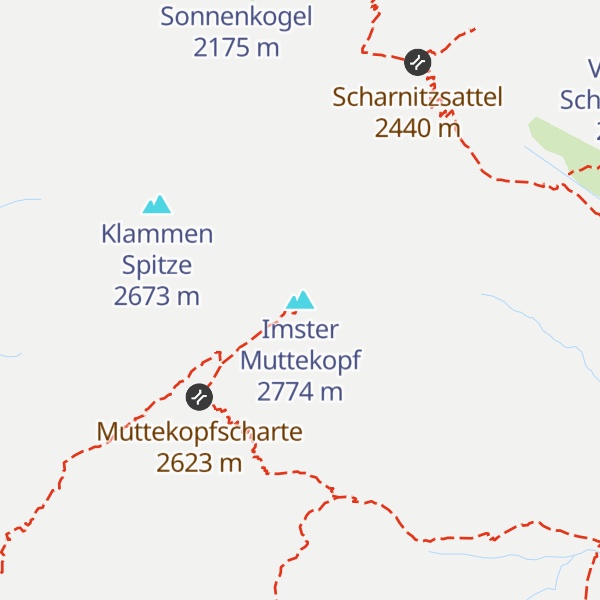 Map of Imster Muttekopf