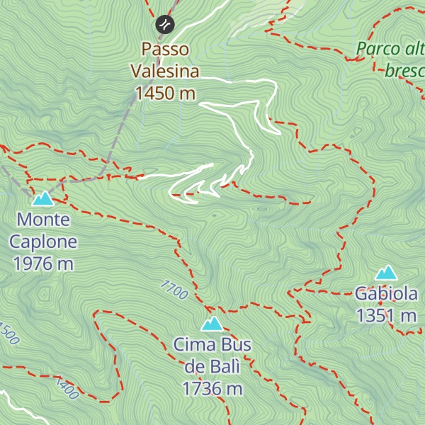 Map of Cima di Berlinghera