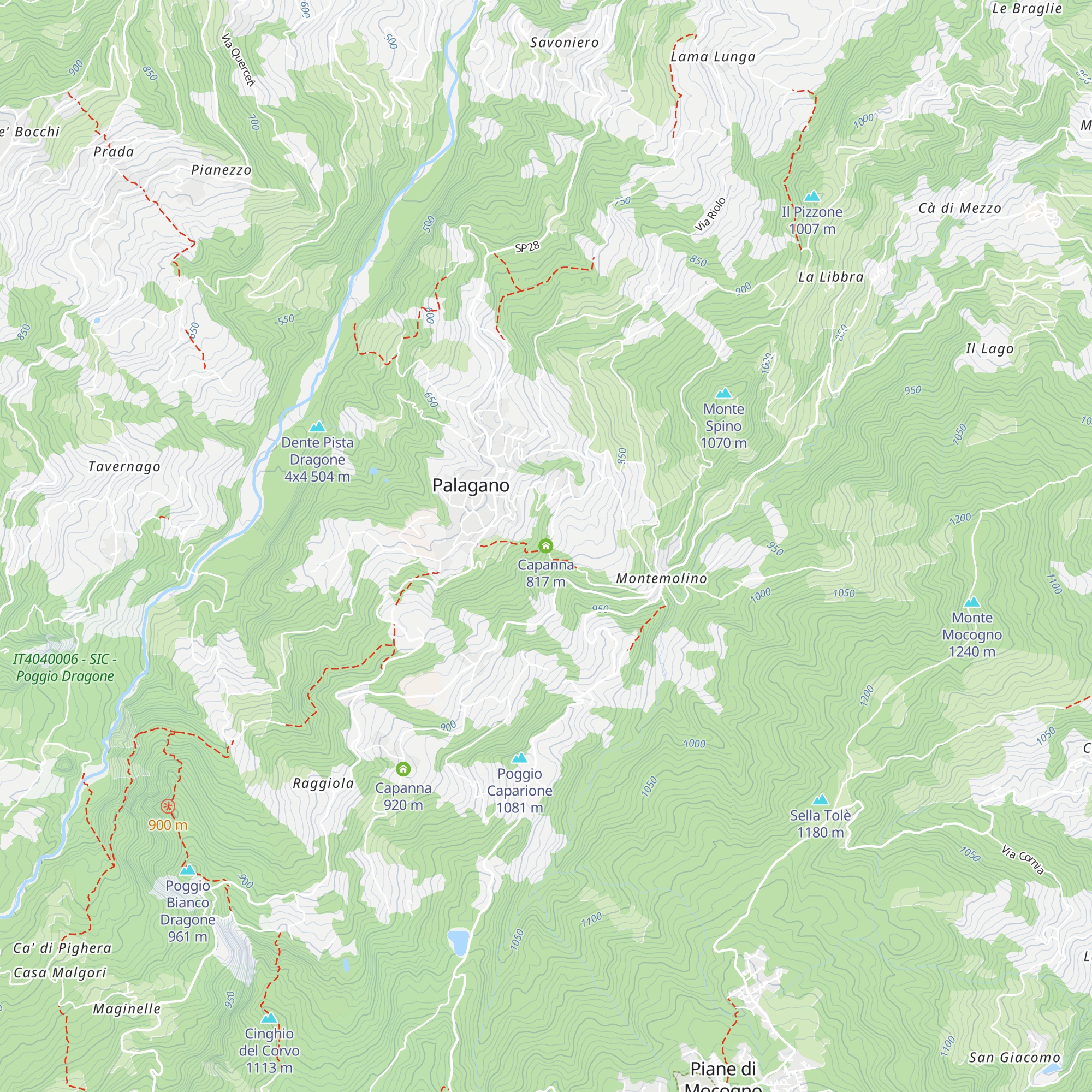 Capanna map