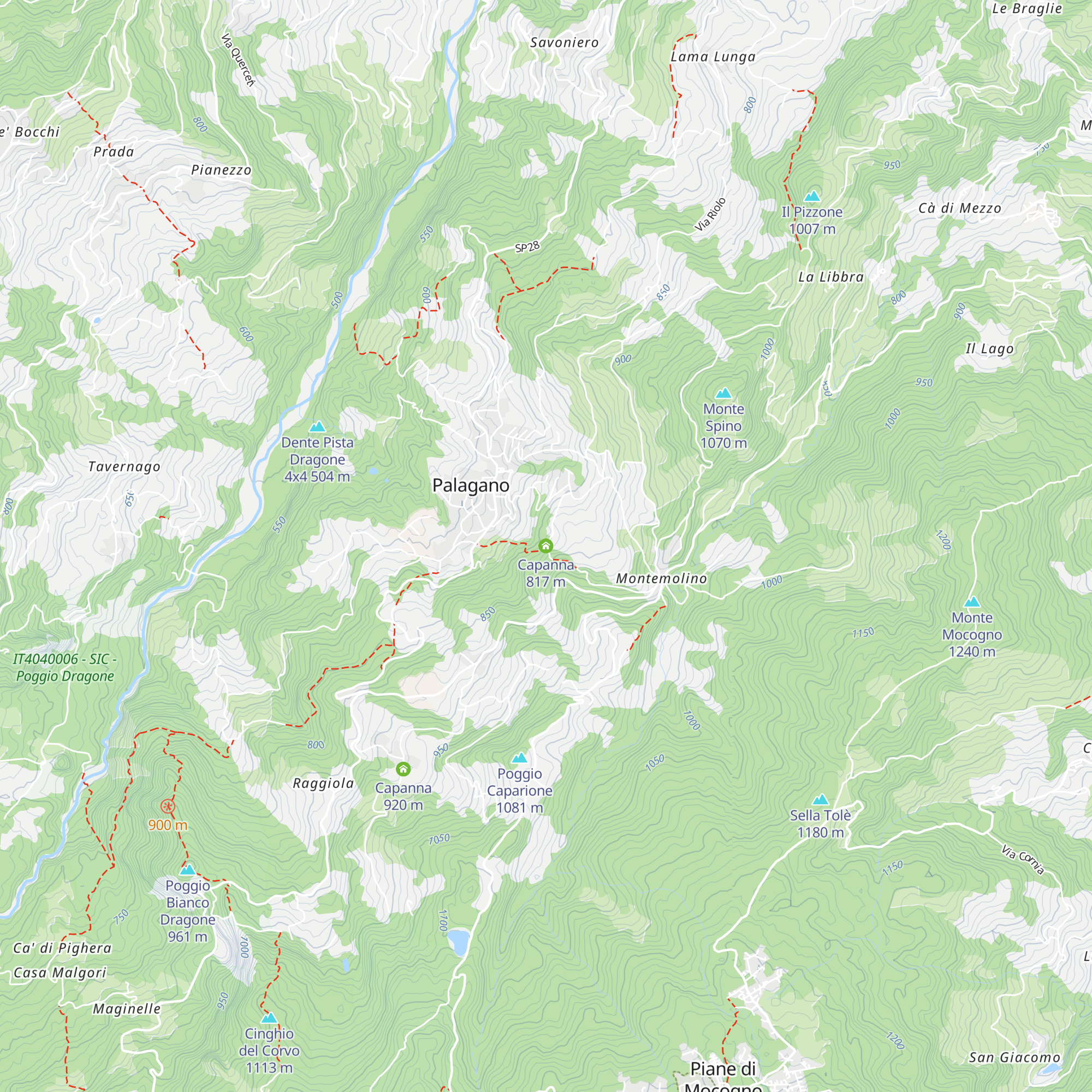 Capanna map