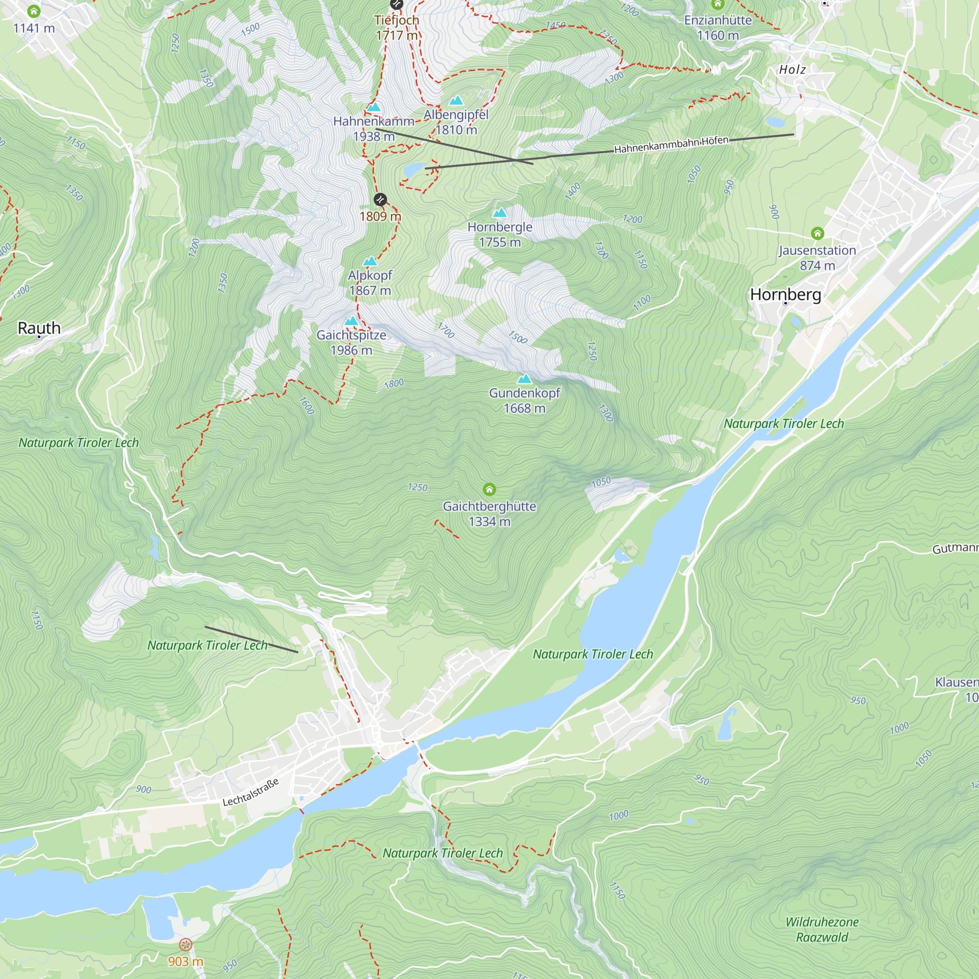 Gaichtberghütte map