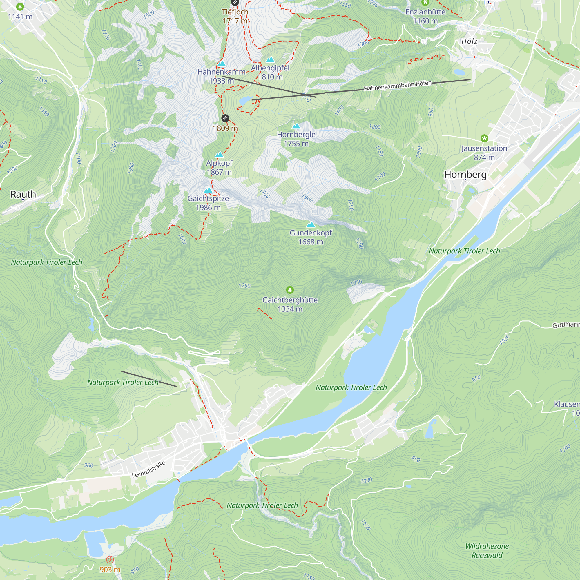 Gaichtberghütte map