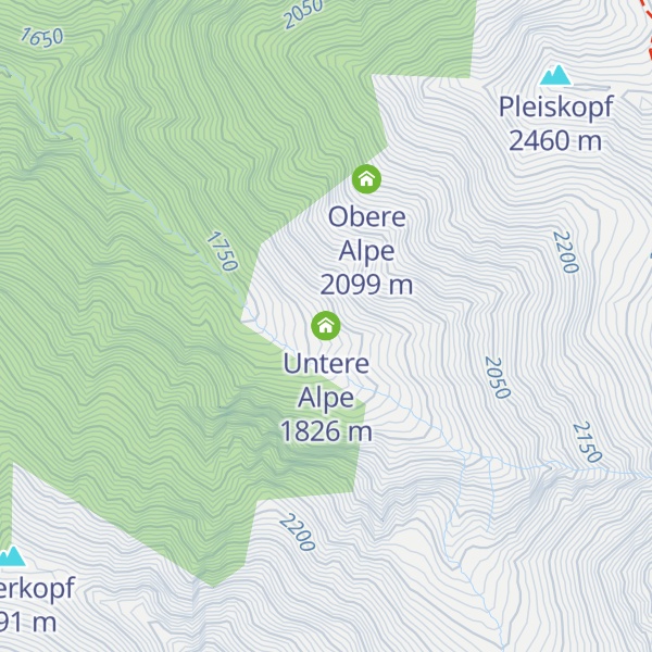 Map of Untere Alpe
