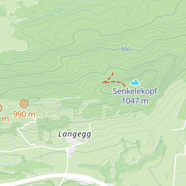 Map of Senkele-Alm