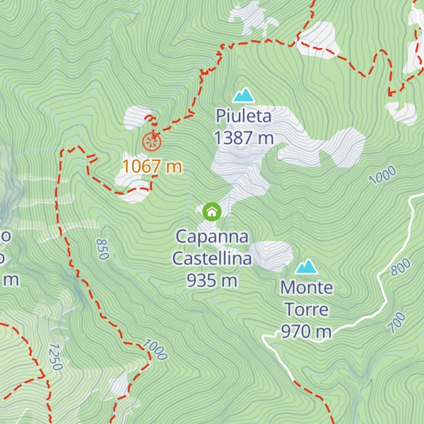 Map of Capanna Castellina