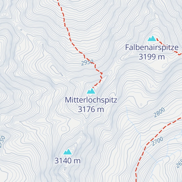 Map of Mitterlochspitz
