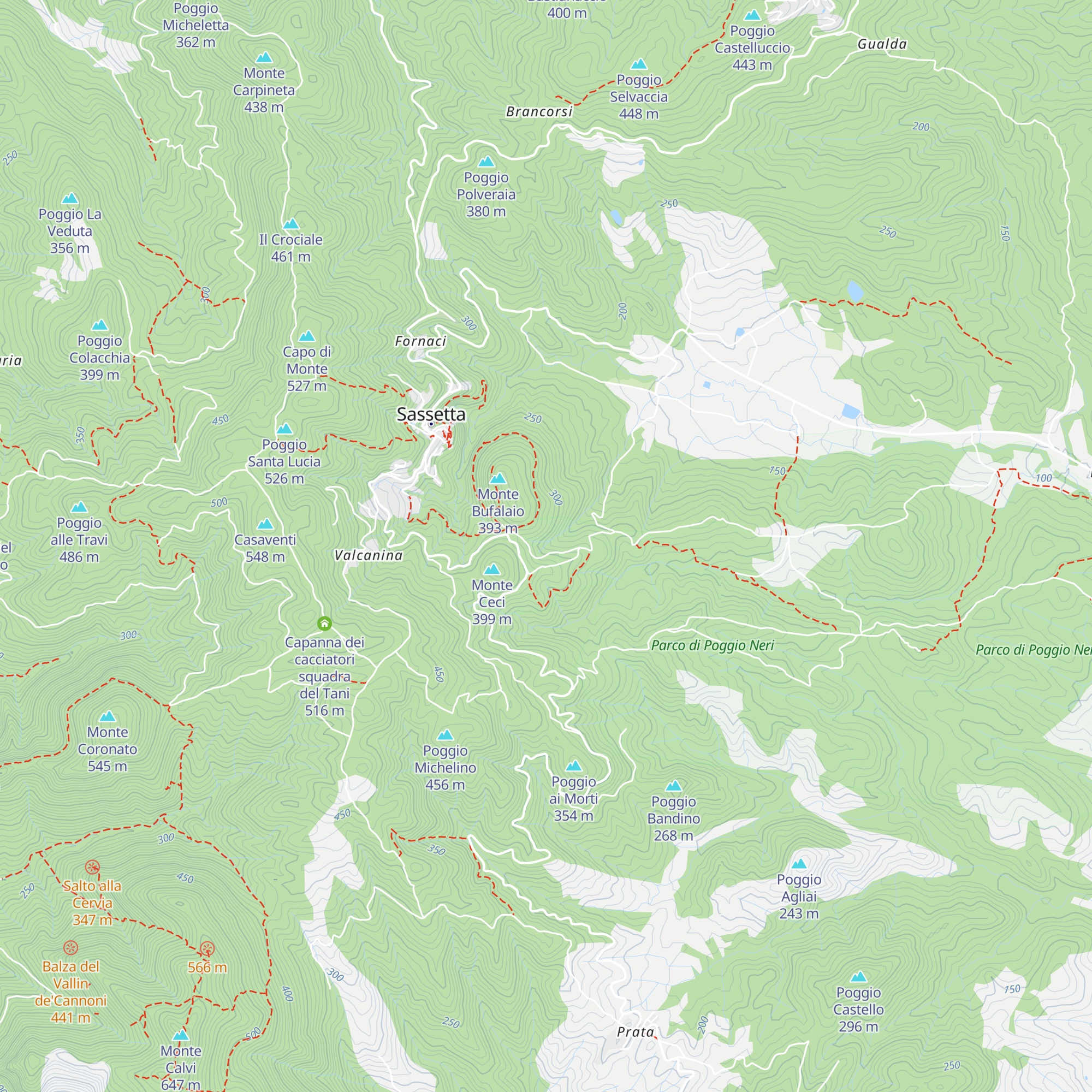 Rifugio sotto Bufalaio map