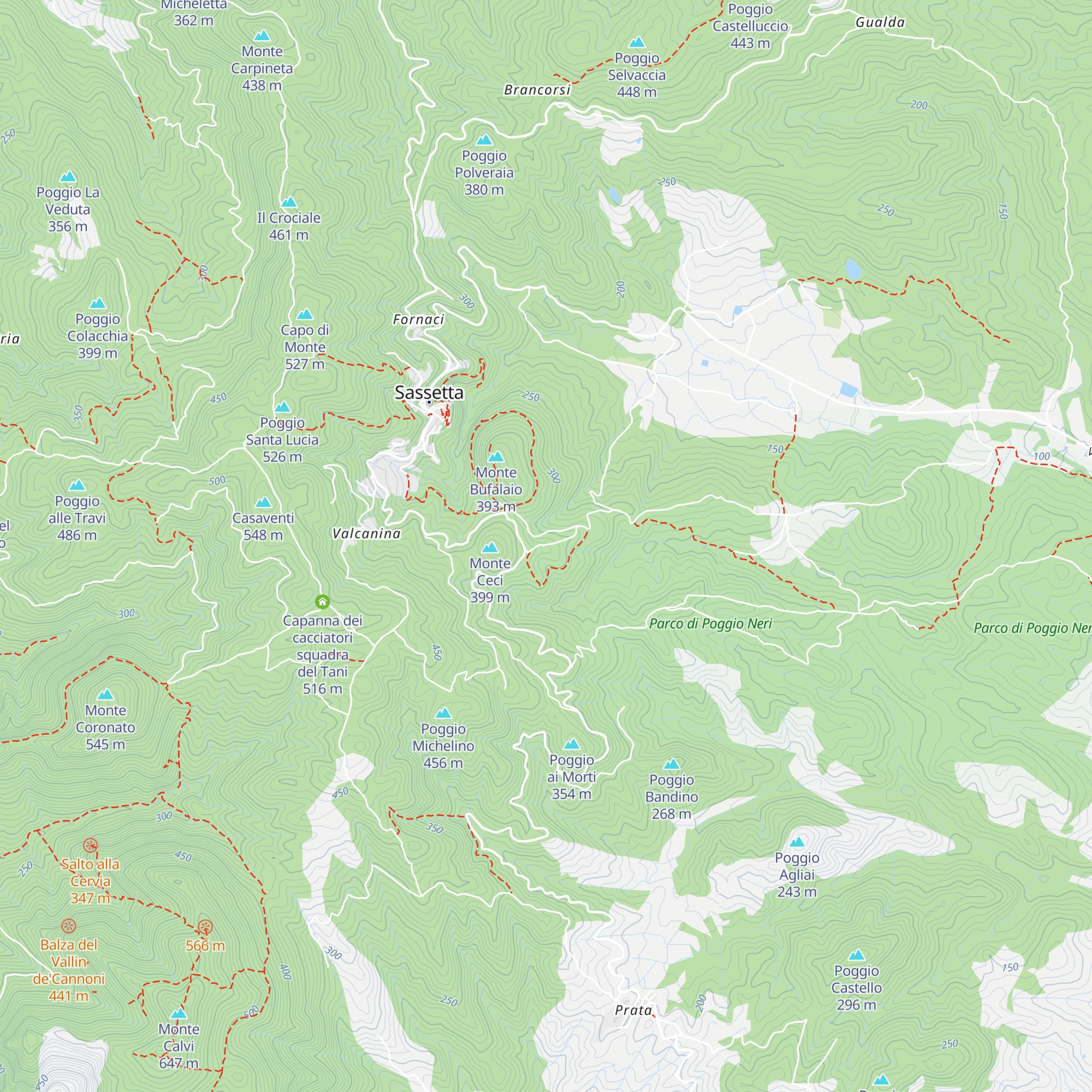 Rifugio "Castro de' Maiali" map