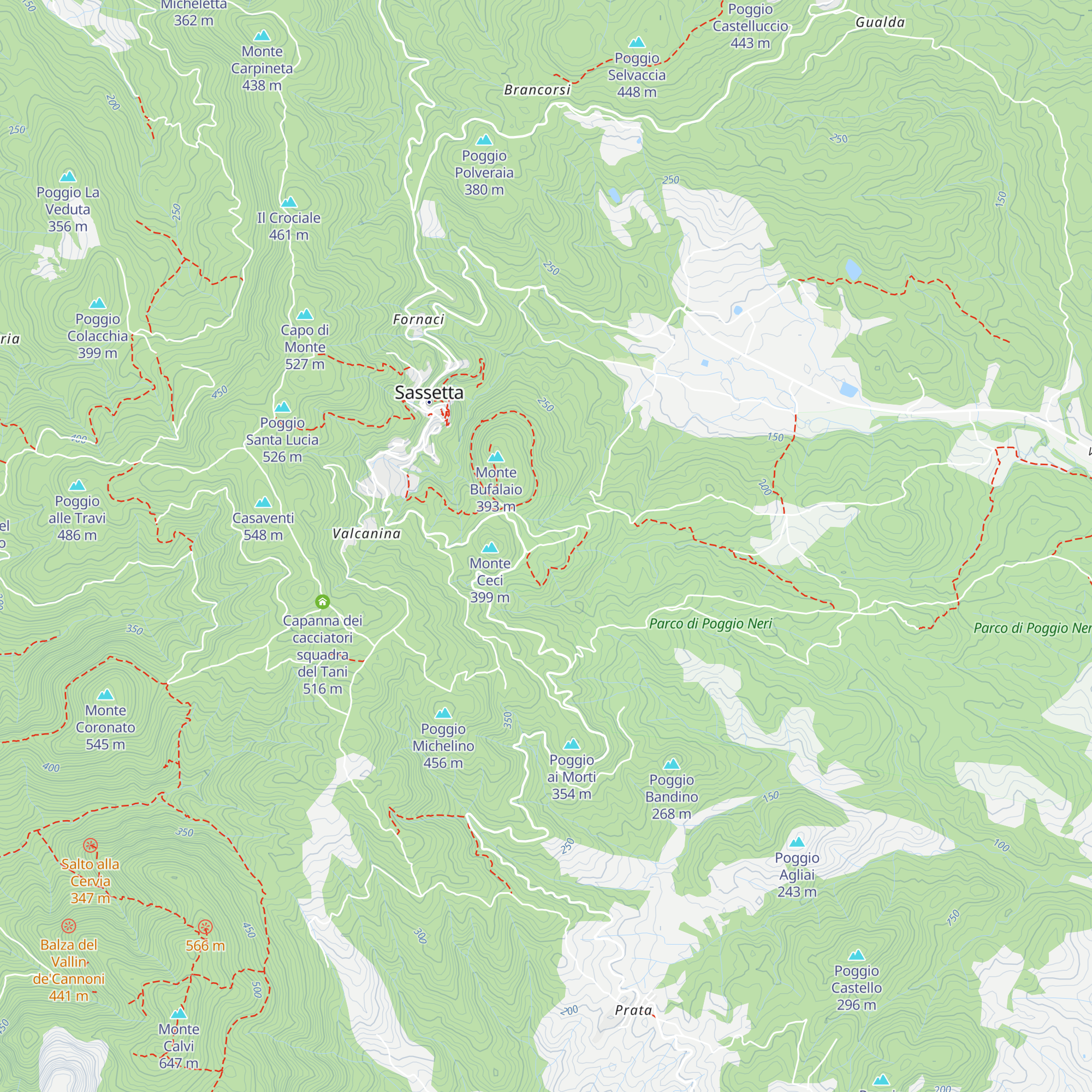 Rifugio "Castro de' Maiali" map