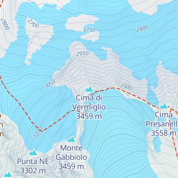 Map of Cima di Vermiglio