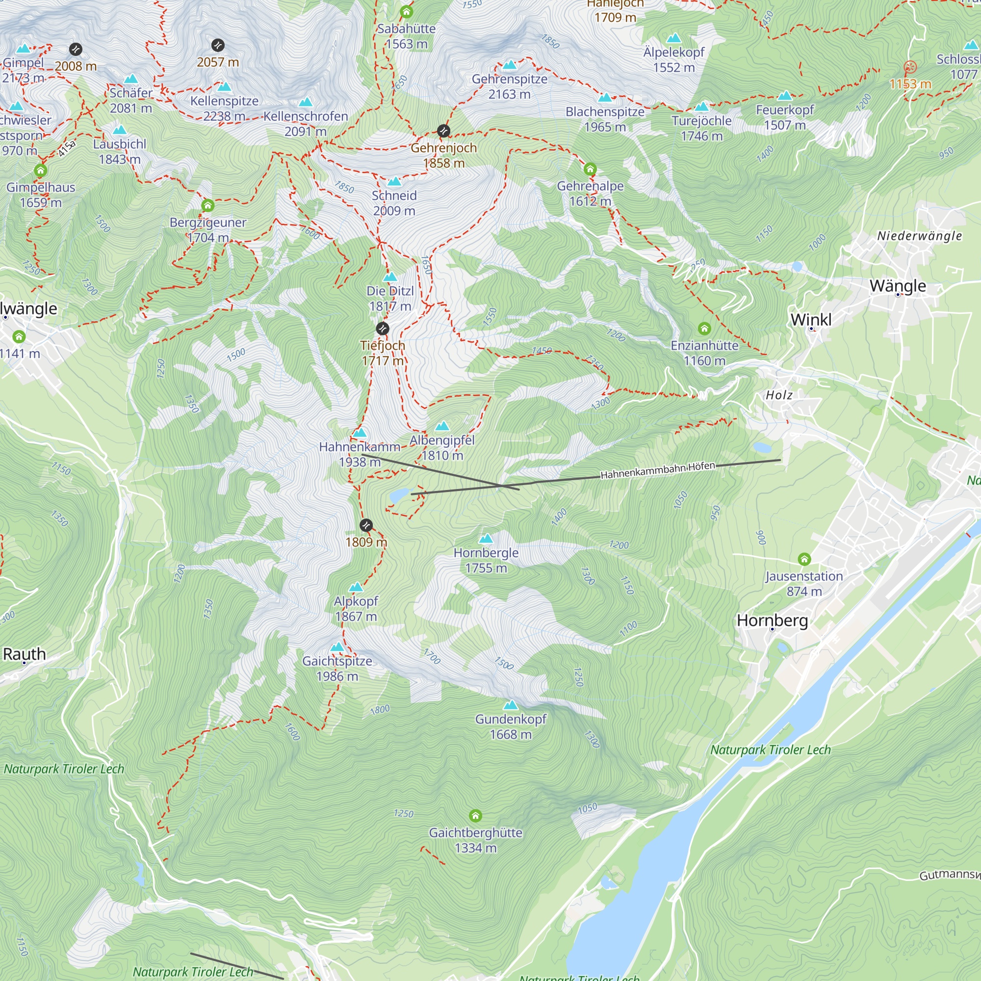 Cilli Hütte map