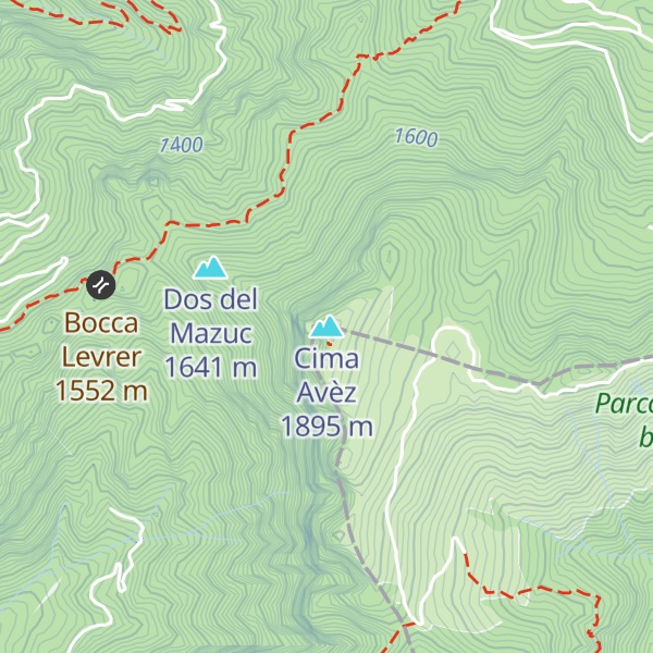 Map of Cima Avèz