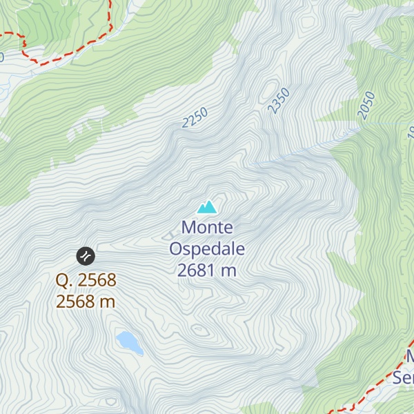 Map of Monte Ospedale
