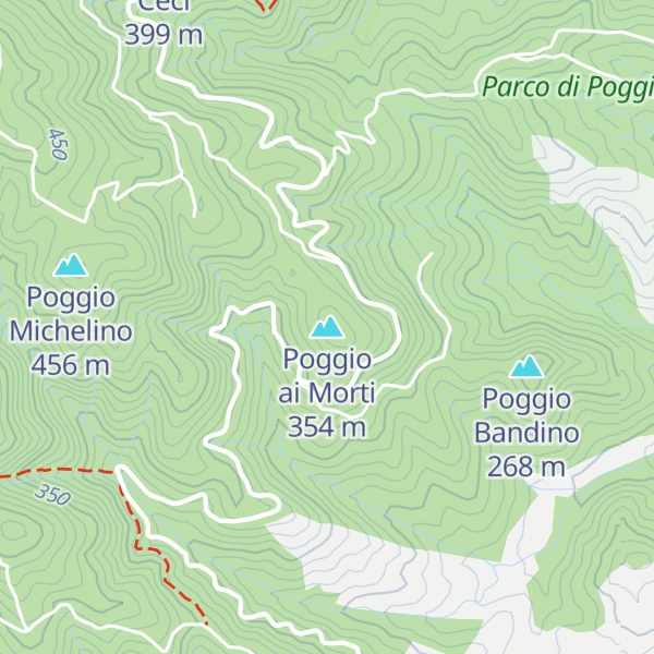 Map of Poggio ai Morti