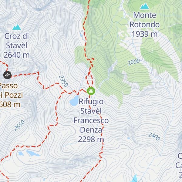 Map of Rifugio Stavèl Francesco Denza