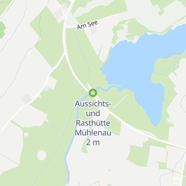 Map of Aussichts- und Rasthütte Mühlenau