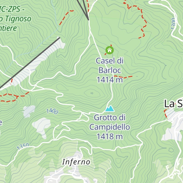 Map of Monte Campidello