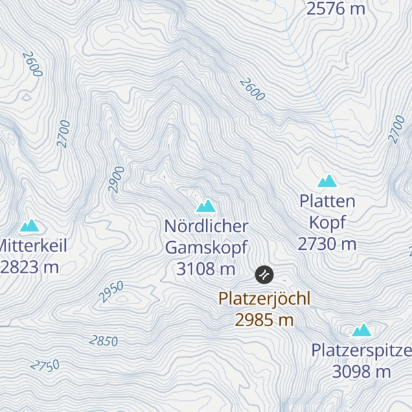 Map of Nördlicher Gamskopf