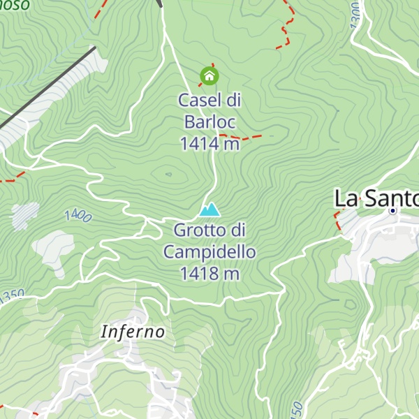 Map of Grotto di Campidello