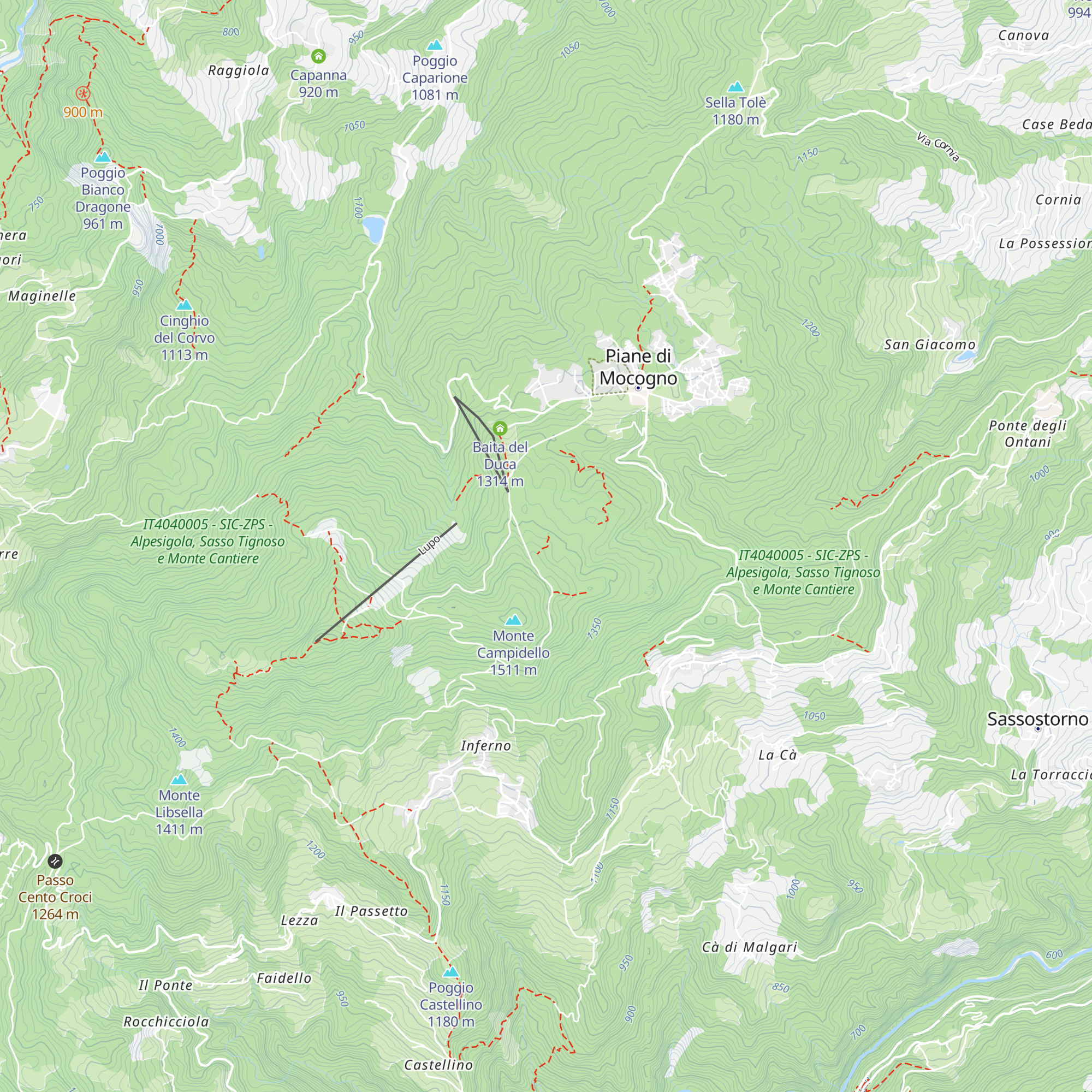 Casel di Barloc map