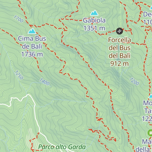 Map of Cime Del Costone