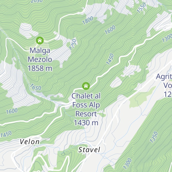 Map of Chalet al Foss Alp Resort